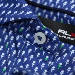 Ralph Lauren Men's Print Custom Slim Fit Performance Golf Polo Shirt