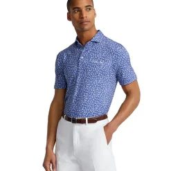 Ralph Lauren Men's Print Custom Slim Fit Performance Golf Polo Shirt
