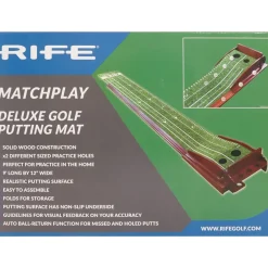 Rife Matchplay Deluxe Wooden Golf Putting Mat
