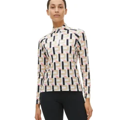 Rohnisch Ladies Addy Print Long Sleeve Golf Mid Layer