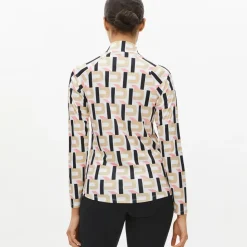 Rohnisch Ladies Addy Print Long Sleeve Golf Mid Layer