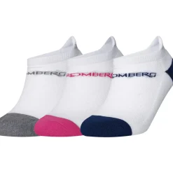Stromberg Ladies No Show 3-Pair Pack Golf Socks