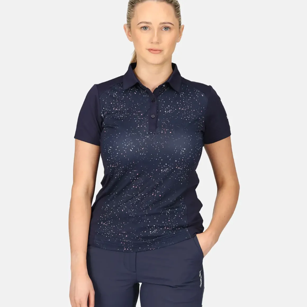 Stromberg Ladies Splatter Print Golf Polo Shirt