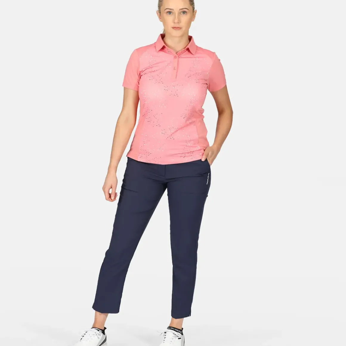 Stromberg Ladies Splatter Print Golf Polo Shirt