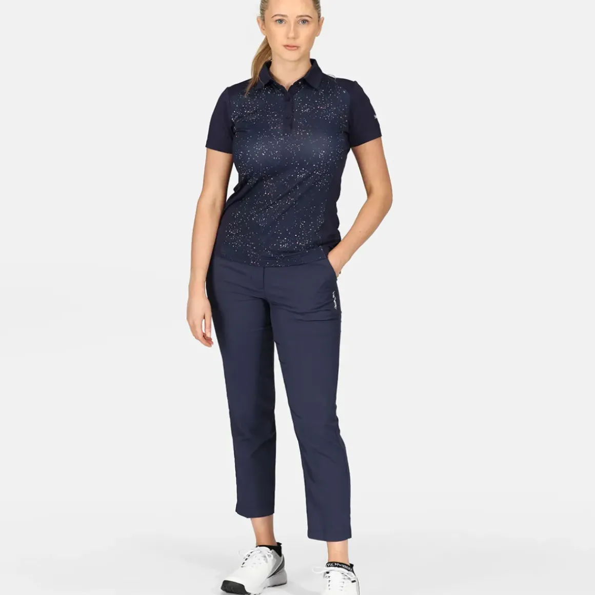 Stromberg Ladies Splatter Print Golf Polo Shirt