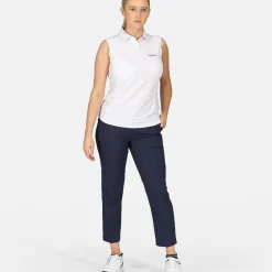 Stromberg Ladies Splatter Print Sleeveless Golf Polo Shirt