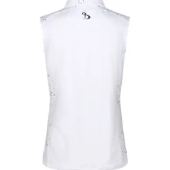 Stromberg Ladies Splatter Print Sleeveless Golf Polo Shirt