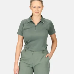 Stromberg Ladies Zip Placket Golf Polo Shirt