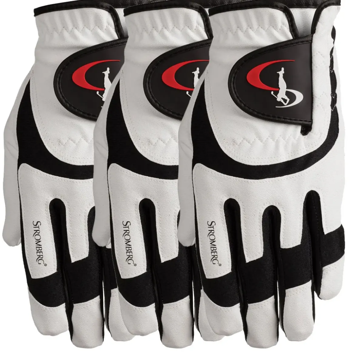 Stromberg Men's Premium All-Weather Golf Gloves - 3 Pack
