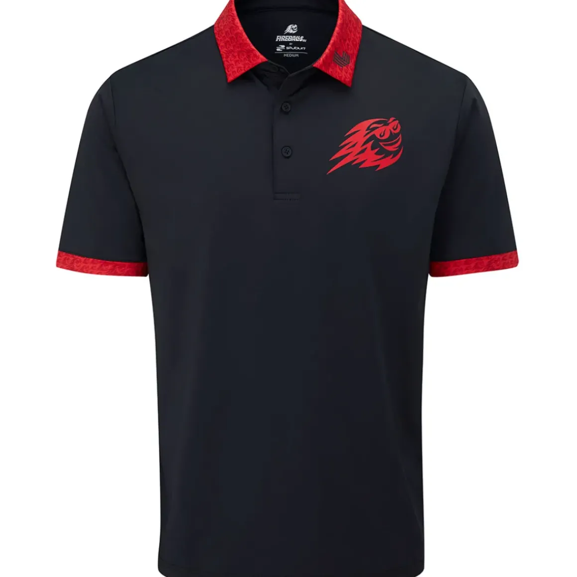 Stuburt Men's LIV Fireballs Seville Golf Polo Shirt