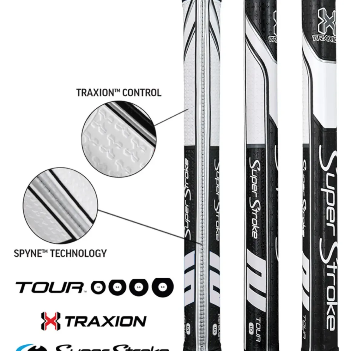 SuperStroke Traxion Tour Ultra Slim 1.0 Putter Golf Grip