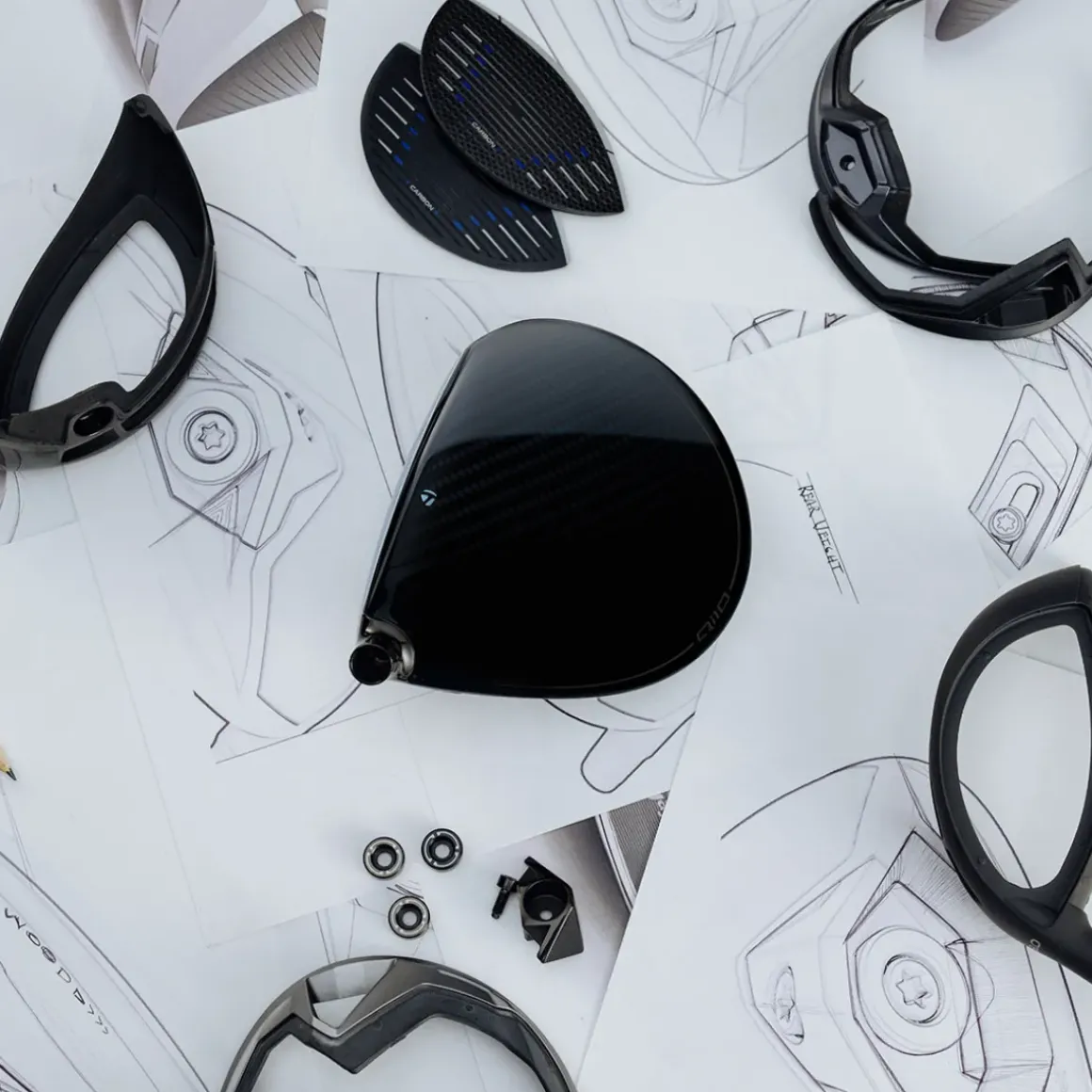 TaylorMade Qi10 Max Designer Series Blue White Golf Driver