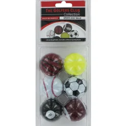 The Golfers Club Novelty Sports 6 Golf Ball Pack
