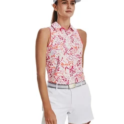 Under Armour Ladies Iso-Chill Sleeveless Golf Polo Shirt