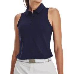 Under Armour Ladies Playoff Sleeveless Golf Polo Shirt