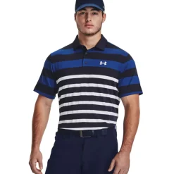 Under Armour Men's Playoff 3.0 Rugby YD Stripe Golf Polo Shirt