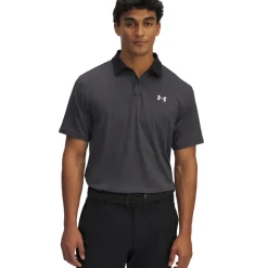 Under Armour Men's T2G Printed Plain Golf Polo Shirt