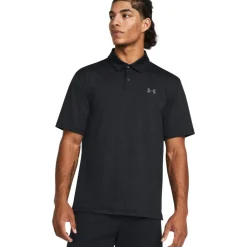 Under Armour Men's T2G Printed Plain Golf Polo Shirt